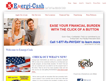 Tablet Screenshot of emergi-cash.com